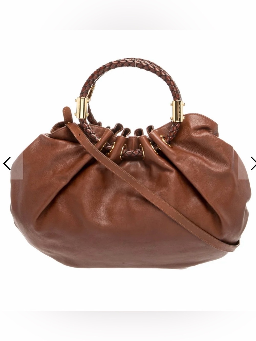 MICHAEL KORS Skorpios Bag! Like New. Cognac. Large. Made in Italy. - Picture 3 of 12